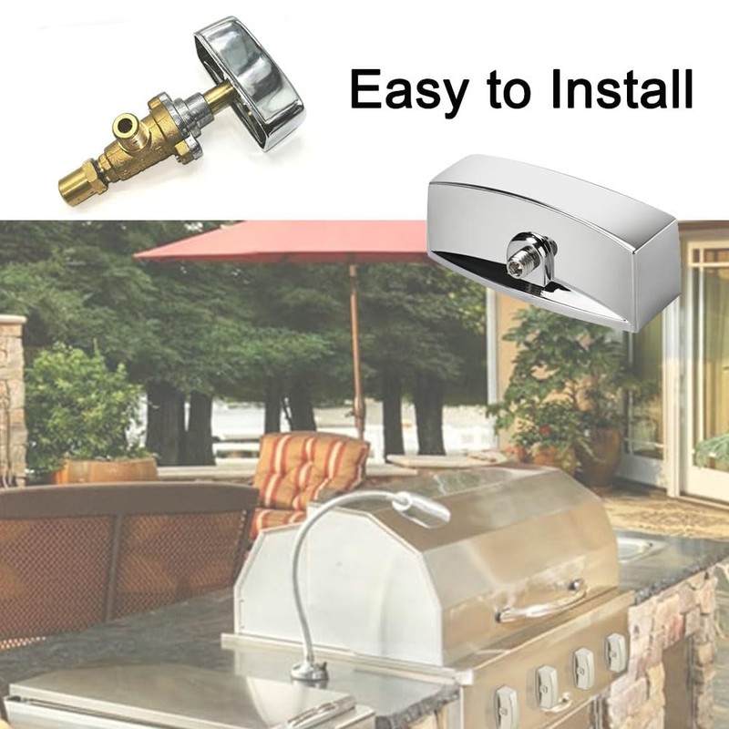 TopHomer 4PCS Range Valve Knob for Kitchen Gas Stove, Oven