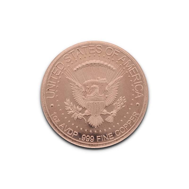 1oz (1oz - AVDP) .999 Fine Copper "Ronald Reagan -