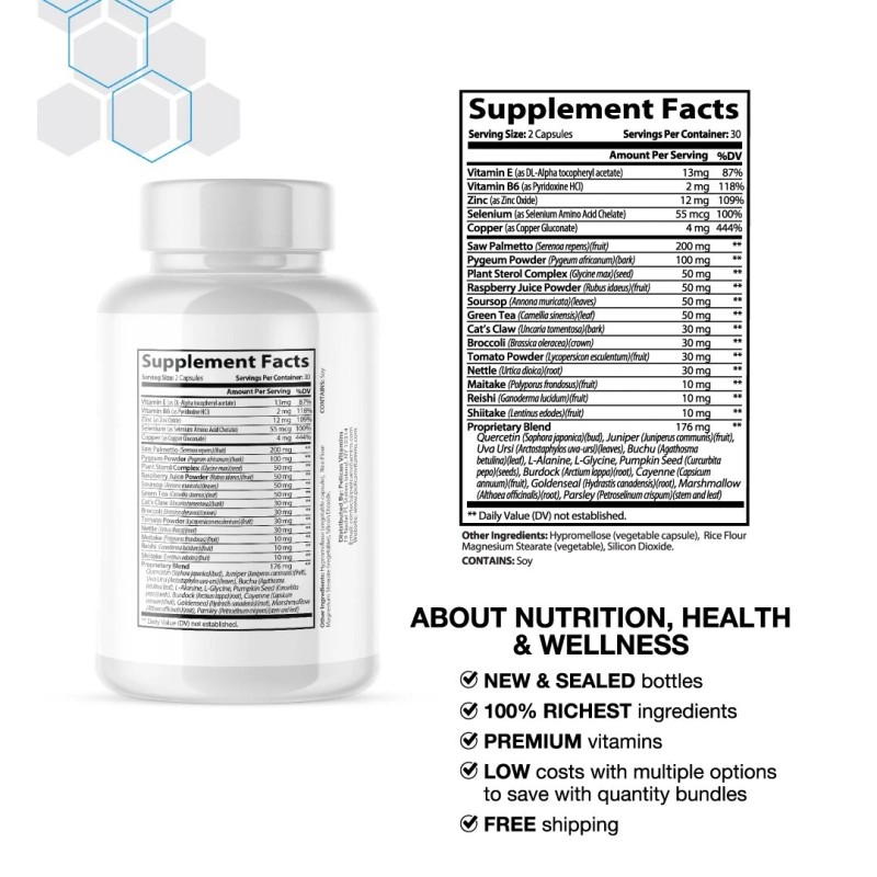 Pelican Vitamins Pro Balance- Prostate Support- 60 Capsules