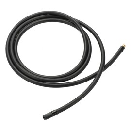 Motoforti Universal Tire Inflator Extension Tube Air Pump Extend Hose Adapter Tire Valve 78.74inch M8x0.8 10mm OD Durable Rubber Black Connector