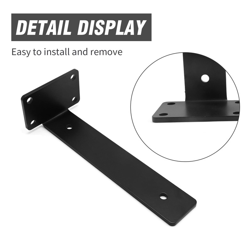 UOIENRT 8 Pcs L Bracket Wall Shelf Support 6 Inch,