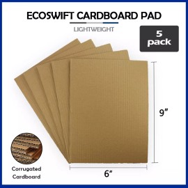 EcoSwift 5 6x9 "EcoSwift" Brand Corrugated Cardboard Pads Filler Insert Sheets 6" x 9"