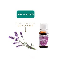 Aceite Esencial de Lavanda | LAVANDAS + PLUS gotero de 11ml | Importado, Certificado y de 1ª Destilación | Sensación relajante y reconfortante | Árbora