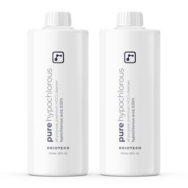 BRIOTECH Pure Hypochlorous Acid Cleanser, Original Premium HOCl Topical Solution, Multi-Purpose Cleaner, Family Approved & Pet Friendly, 32 fl oz Refill (2 Pack)