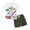 Toddler Baby Little Boy Clothes Crane Truck Crewneck Shirt Shorts