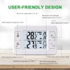 Fridge Thermometer, Freezer Thermometer with 2 Wireless Sensors, Thermometer Indoor