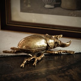 Xinleitan Gold Insect Wall Decor - Unique Bug and Beetle Design Gold Resin, Perfect for Victorian and Modern Home Decor