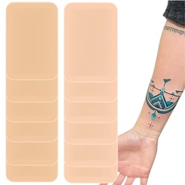 12PCS Tattoo Cover Up Patch,Ultra Thin Invisible Tattoo Cover Up Tape,Full Cover Waterproof Skin Tone Breathable Scar Patches,Concealer Stickers For Hiding TattooScar And Birthmarks,Second Skin Cover
