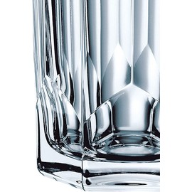 Nachtmann Aspen Collection Highball Glasses, Set of 4, Long Drink Glass, 11- ounce Tall Drinking Glassware, for Mix Drinks and Cocktails, Made of Crystal Glass, Clear, Dishwasher Safe