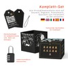 SURPRISA Gift Box Black for Christmas, Puzzle Box for Money