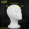 omolly Female Foam Mannequin Head, Wig Head Stand, Manikin Head,