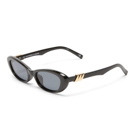 Le Specs The Whisperer Sunglasses - Black, Cat Eye, Women's, Sleek Refined Style