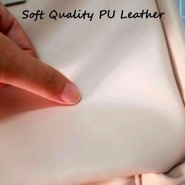 Large Capacity Makeup Bag for Women, Portable PU Leather Cosmetic Bag for Travel Daily Use, Waterproof Pouch Open Flat Toiletry Bag Storage Organizer with Handle (Pink)