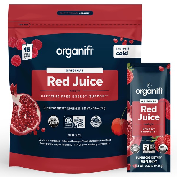 Organifi Red Juice - Energy Powder Reduces Afternoon Crashes and