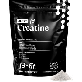 B-FIT Just Creatine Creatina Monohidratada Pura en polvo sin sabor- Pre Entreno - 90 servicios 450g