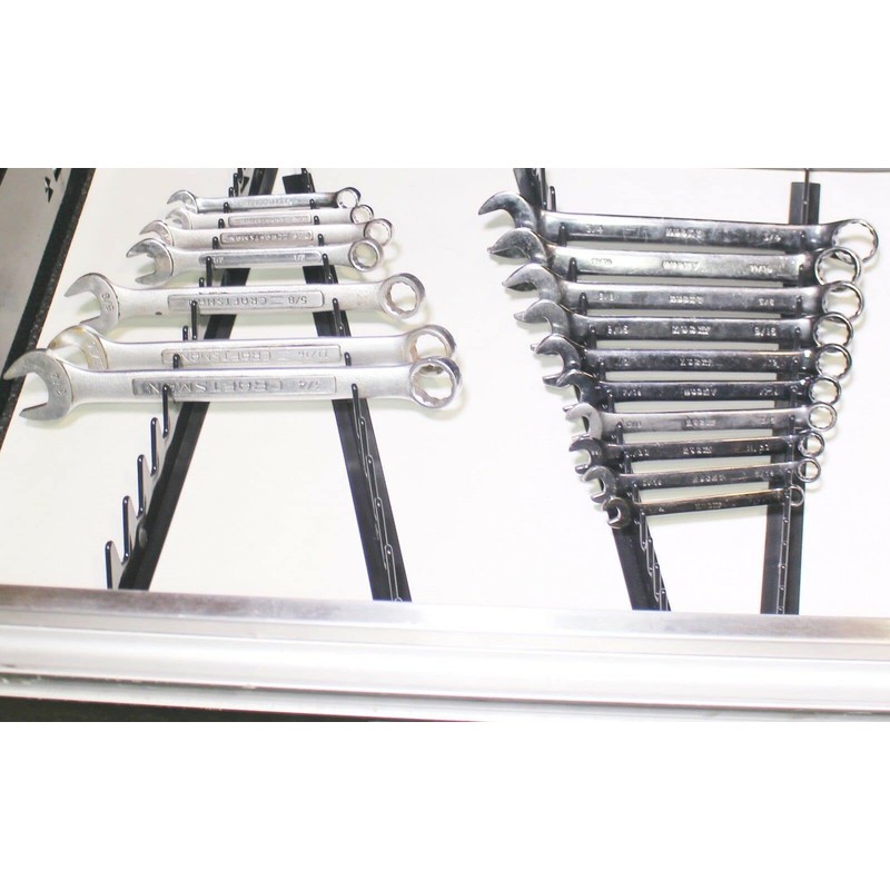 FocalTop Wrench Holder Rail Set Holds 40 Tools Hand Storage