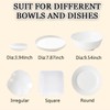 TIHOOD 200PCS Disposable Plastic Food Cover Wrap Elastic Food Lids