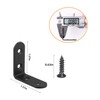 24 Packs Black L Bracket 40 x40mm Corner Braces,YMAISS Small