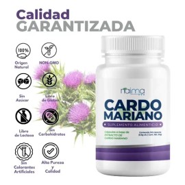 Cardo Mariano 500mg - 2 Frascos - 100 Cápsula Por Frasco Sin Sabor