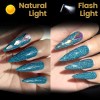 Esmalte Uñas Gel Diamante Reflectante Brillante Purpurina