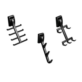 3-Case Pack TAG Hardware Ultimate Space-Saving Closet Organizer Cleat Rack Matte Black