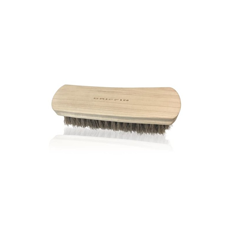 Griffin Shoe Care - Shoe Shine Brush with Soft Horsehair
