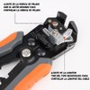 Pela Cables,3 en 1 Pinzas Pelacables Automático,AWG 10-24,8 Pulgadas