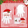 Zhanmai 36 Sets Christmas Handprint Santa Crafts for Kids DIY