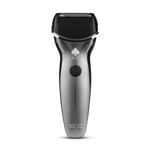 StyleCraft Ace Mens Electric Cordless Wet/Dry Shaver with Precision Foil Shaver, Triple Shave System with LCD Display, Smart Contour