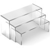LAINIUTE Acrylic Display Risers, U Shape Transparent Display Stand, Lightweight