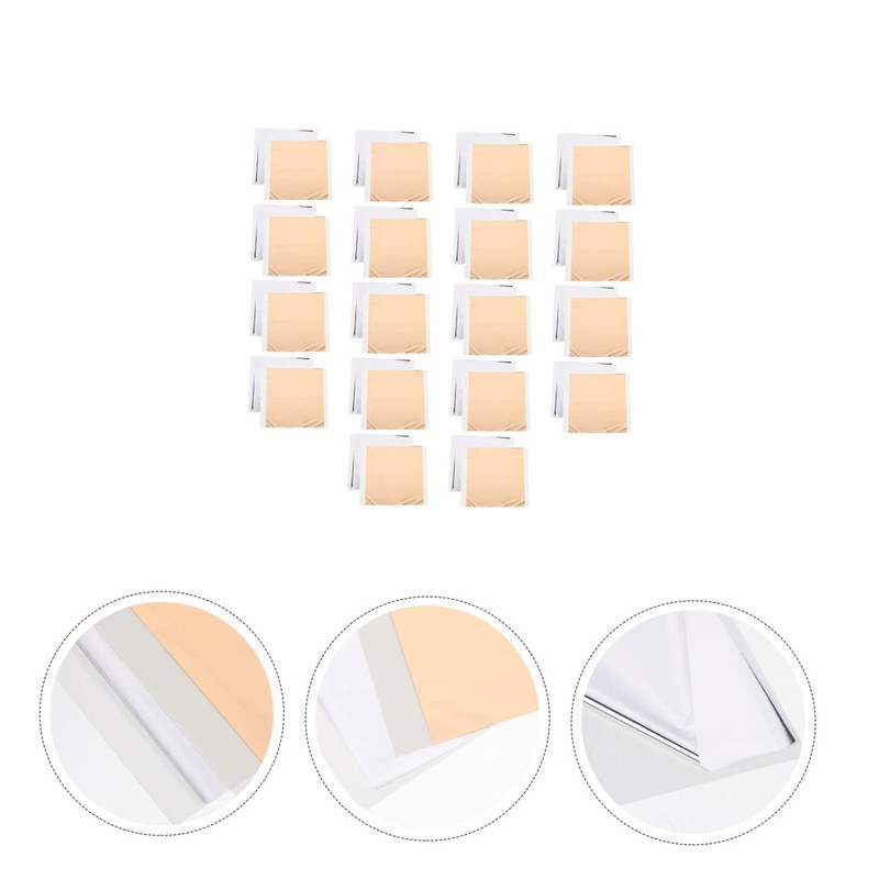 SEWACC 200 Sheets Heat Transfer Foil Bundle Silver Gold for