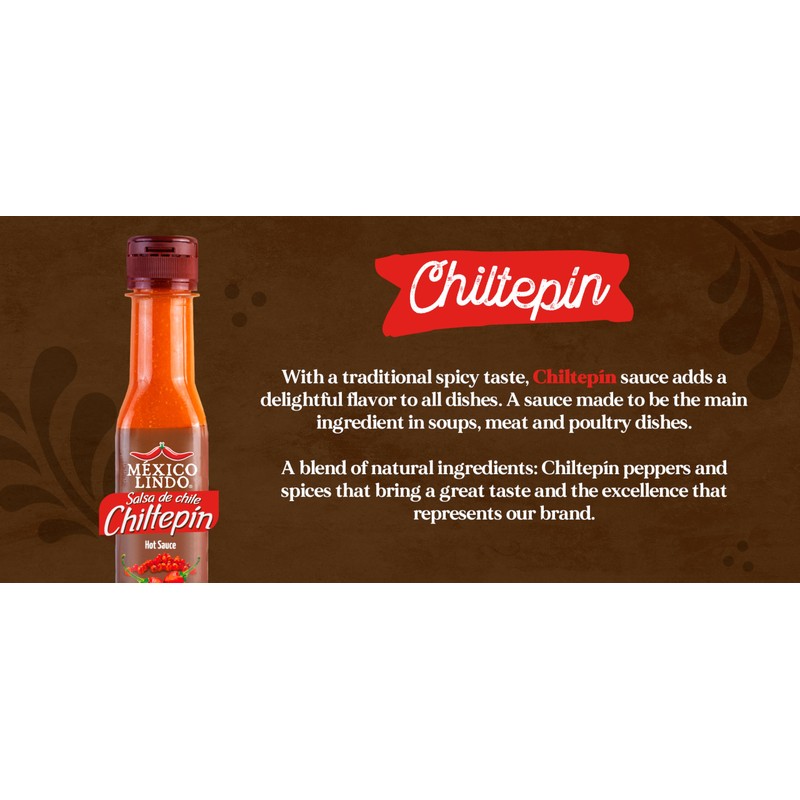 Mexico Lindo Chiltepin Hot Sauce | 14,200 Scoville Level |