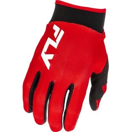 Fly Racing Youth F-16 Motocross Gloves, Lightweight Racing MTB MX BMX Gear (Red/Black/White, Youth 2X-Small)