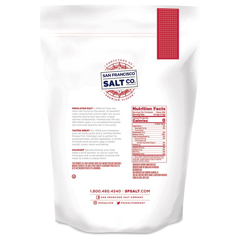 Sherpa Pink Himalayan Salt – Fine Grain, 2 lbs. |