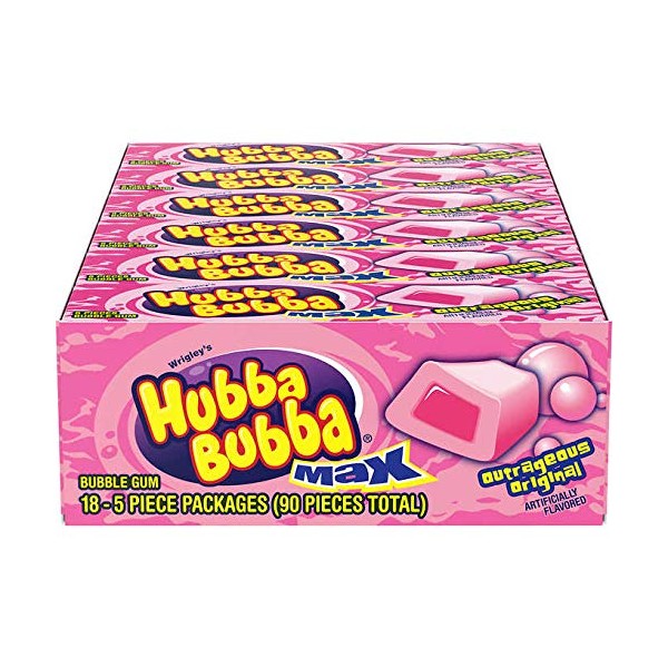 Hubba Bubba Max Outrageous Original Gum, Value 2 Pack aBvvchx( 36 Count Total )