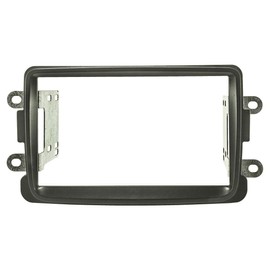 tomzz Audio 2409-018 Double DIN Radio Faceplate Compatible with Dacia Lodgy Dokker Duster Sandero from 2012 Renault Captur from 2013 Dark Grey