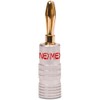 NEXMEX High End Banana Plug 24K Gold-Plated Pack of 2