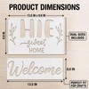 Welcome Home Stencils 8 Pack, 13.4"x6" Reusable Welcome Stencils for