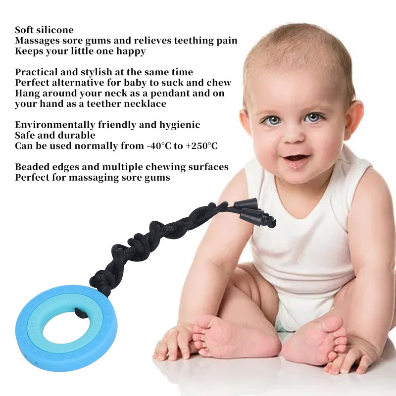 10PCS Chew Sensory Necklace Safe Soft Silicone Teeth Grinding Kids