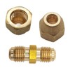 A Pair of 1/4" and 1/2" Copper Pipe Extension Joint