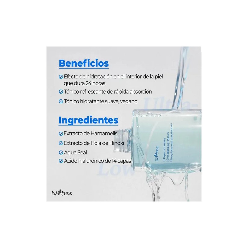 Isntree Ultra-low Tonico Acido Hialuronico | 300ml