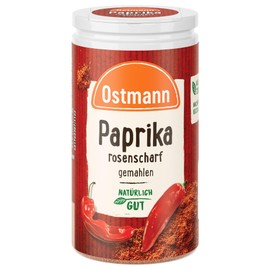 Ostmann Spices Paprika Rose Hot | Sharpness for Goulash, Soups and Stews | 35 g in a Shaker Tin