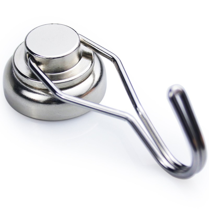 DIYMAG Swivel Swing Magnetic Hooks,Strong Heavy Duty Neodymium Magnet Hooks