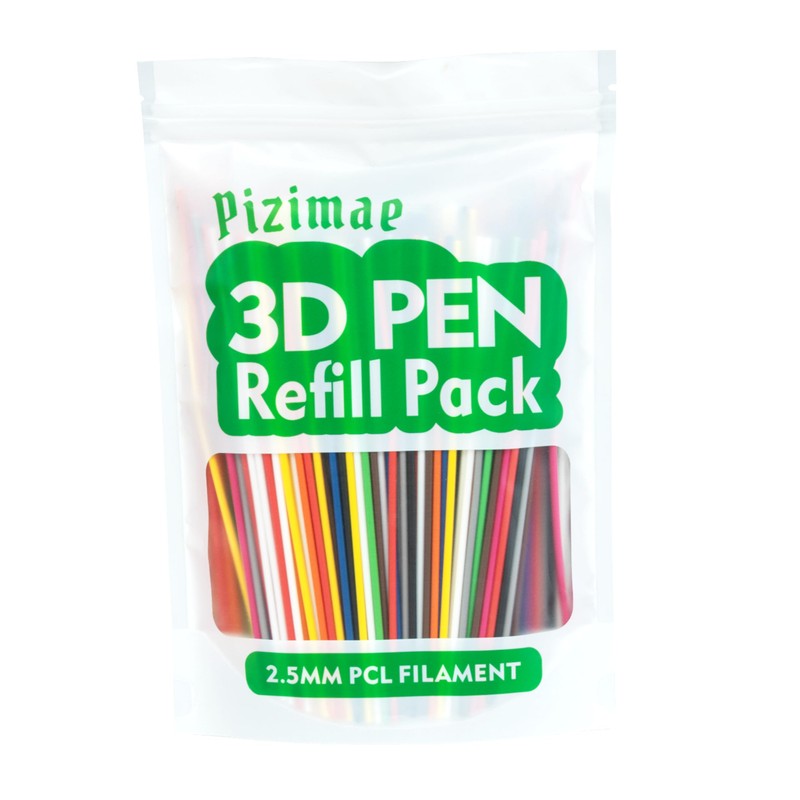 Pizimae 300 PCS 3D Pen Filament Refills, 10 Random Colors
