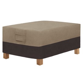 Easy-Going Patio Coffee Table Cover Small Outdoor Rectangular Table Cover, UV Resistant Waterproof Patio Furniture Cover (48" Lx28 Wx16 H, Camel/Dark Brown)