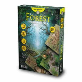 PWORK WARGAMES The Forest - RPG Modular Map Tiles - double face cardboard tiles
