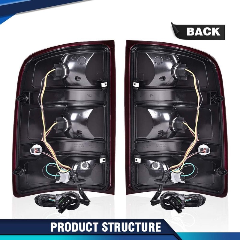 PIT66 Tail Light Assembly Compatible with 07-14 Chevy Silverado w/Single
