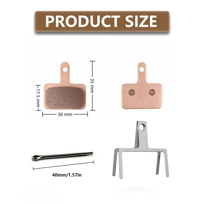 YAORISE Sintered Brake Pads for EBOX 1, EBOX 2 EBOX