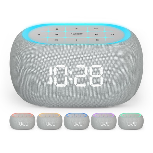 ANJANK Radio Alarm Clock with Bluetooth Speaker, 10 W Hi-Fi