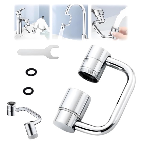 1080° Rotating Faucet Extender, 2025 New Rotatable Tap Extender Adapter